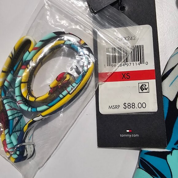 Tommy Hilfiger Printed Off-the-Shoulder Flounce Tankini Top - Picture 8 of 9